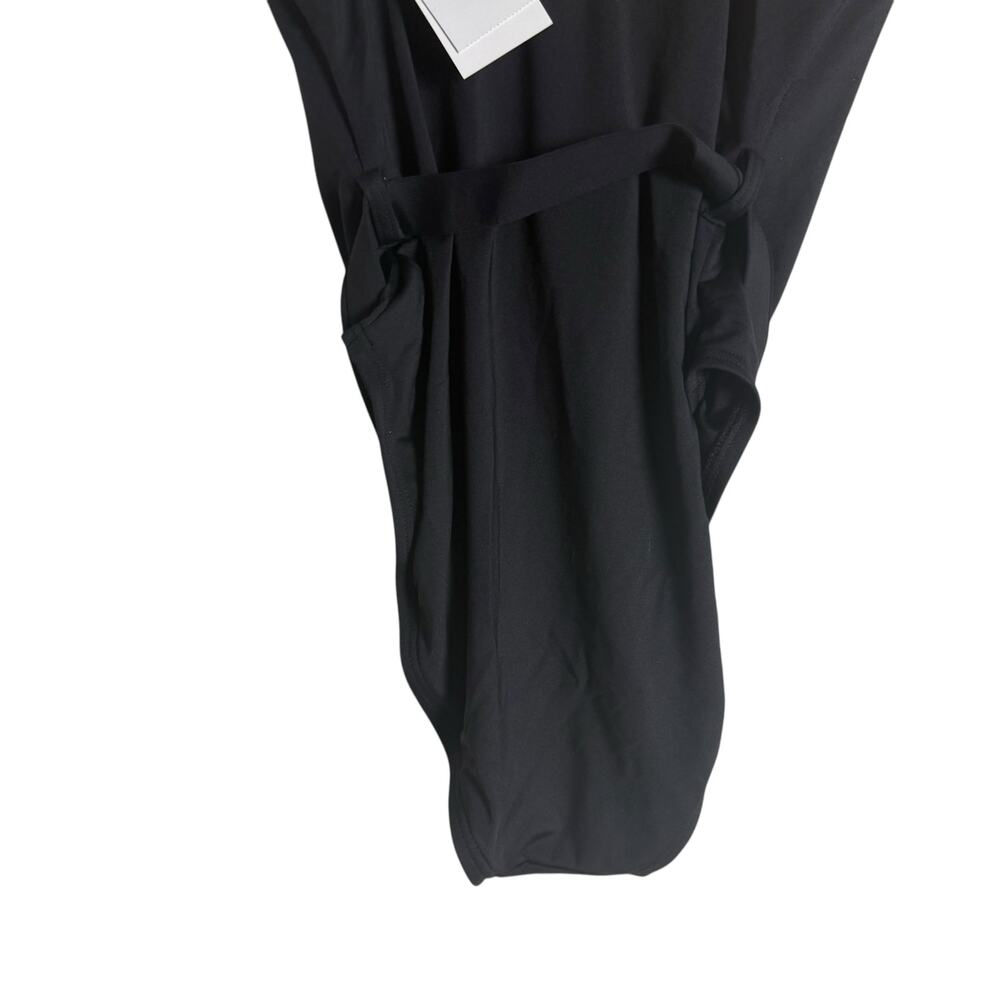 MICHAEL Michael Kors Black Underwire Gold Logo Belt One Piece Swimsuit Size 6 - Picture 9 of 13